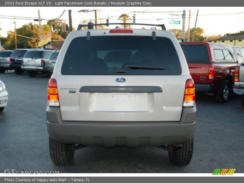 Light Parchment Gold Metallic / Medium Graphite Grey 2001 Ford Escape XLT V6