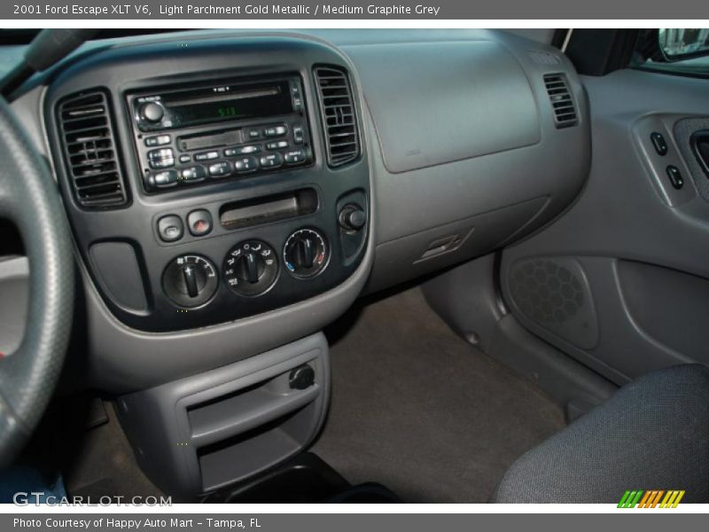 Light Parchment Gold Metallic / Medium Graphite Grey 2001 Ford Escape XLT V6