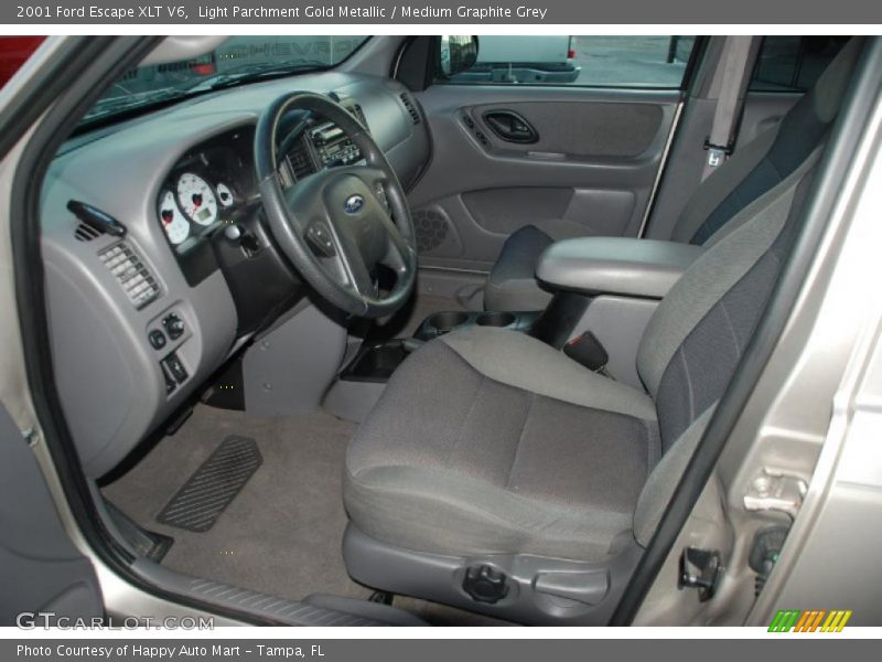Light Parchment Gold Metallic / Medium Graphite Grey 2001 Ford Escape XLT V6