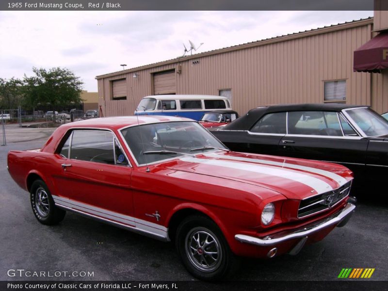 Red / Black 1965 Ford Mustang Coupe