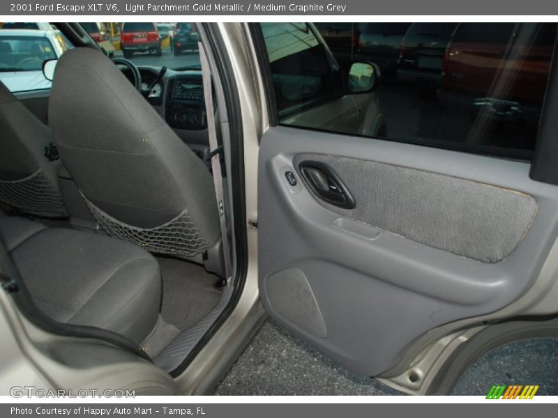 Light Parchment Gold Metallic / Medium Graphite Grey 2001 Ford Escape XLT V6