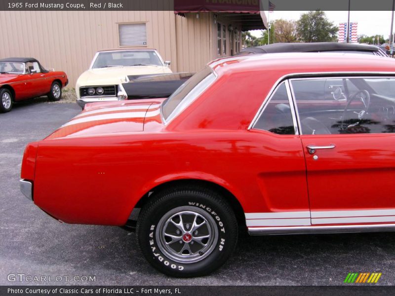 Red / Black 1965 Ford Mustang Coupe