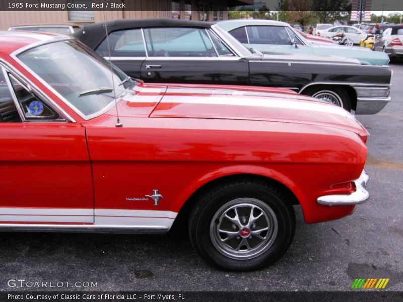 Red / Black 1965 Ford Mustang Coupe