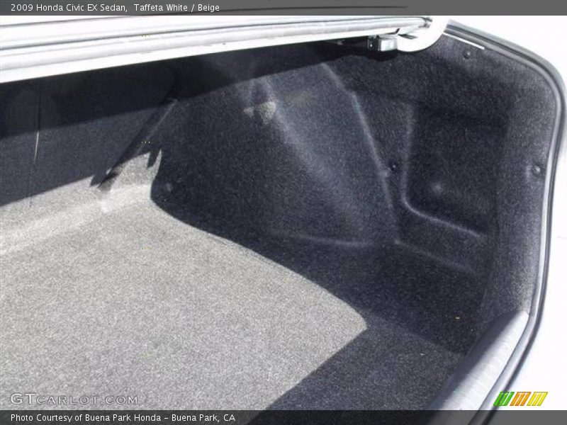 Taffeta White / Beige 2009 Honda Civic EX Sedan