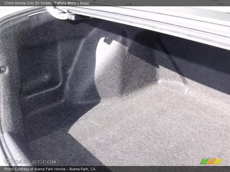 Taffeta White / Beige 2009 Honda Civic EX Sedan