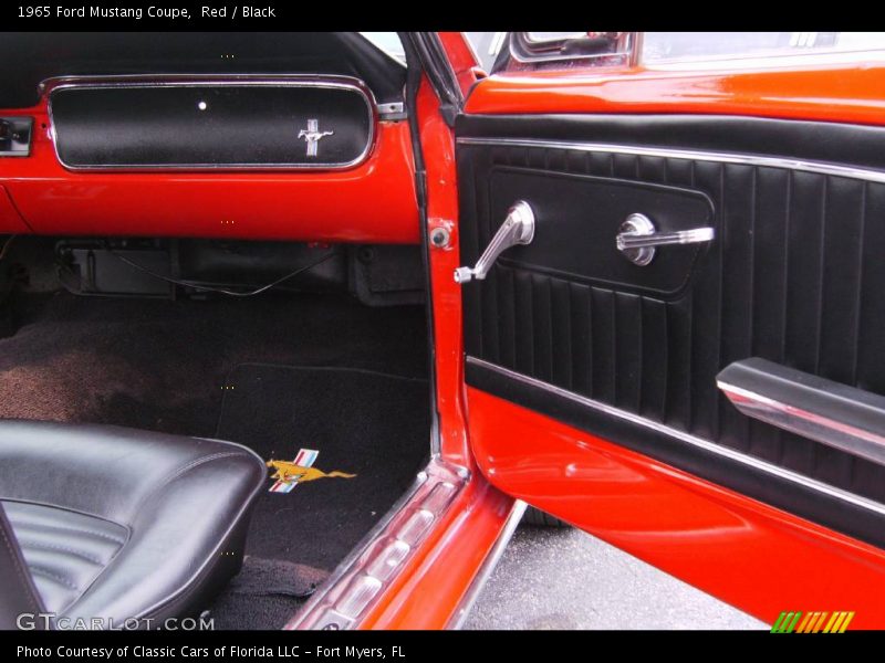 Red / Black 1965 Ford Mustang Coupe