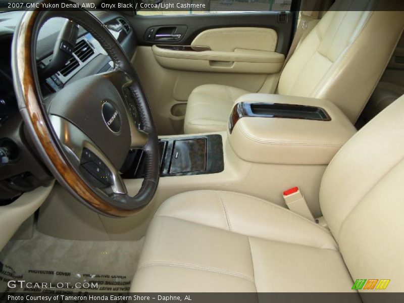 Onyx Black / Cocoa/Light Cashmere 2007 GMC Yukon Denali AWD