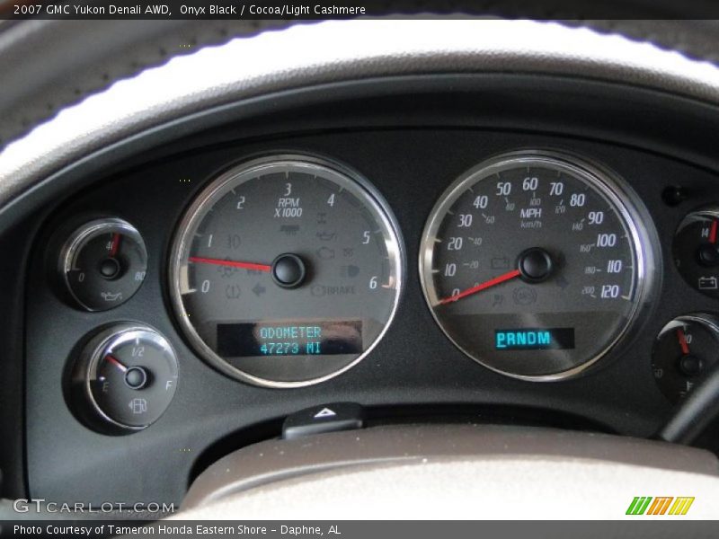 Onyx Black / Cocoa/Light Cashmere 2007 GMC Yukon Denali AWD
