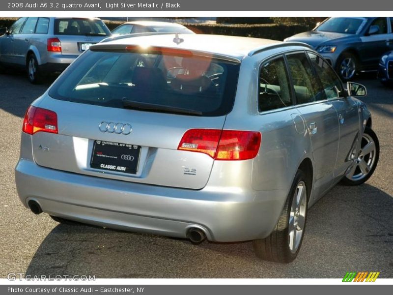 Light Silver Metallic / Black 2008 Audi A6 3.2 quattro Avant