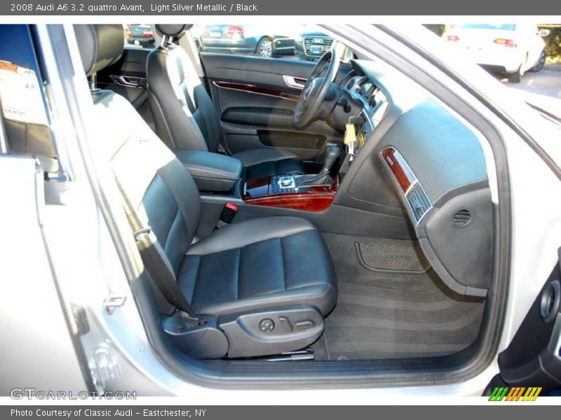 Light Silver Metallic / Black 2008 Audi A6 3.2 quattro Avant