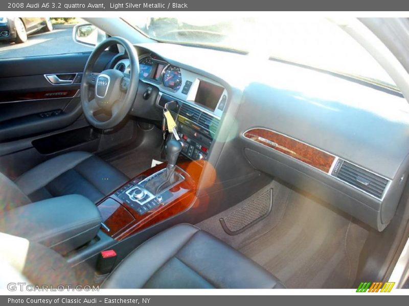 Light Silver Metallic / Black 2008 Audi A6 3.2 quattro Avant