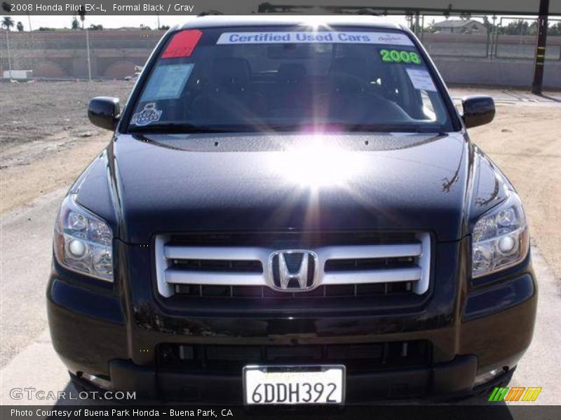 Formal Black / Gray 2008 Honda Pilot EX-L