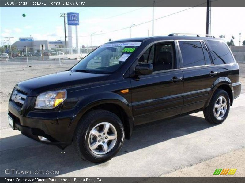 Formal Black / Gray 2008 Honda Pilot EX-L