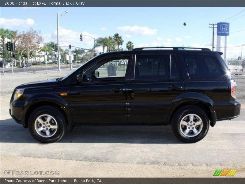 Formal Black / Gray 2008 Honda Pilot EX-L