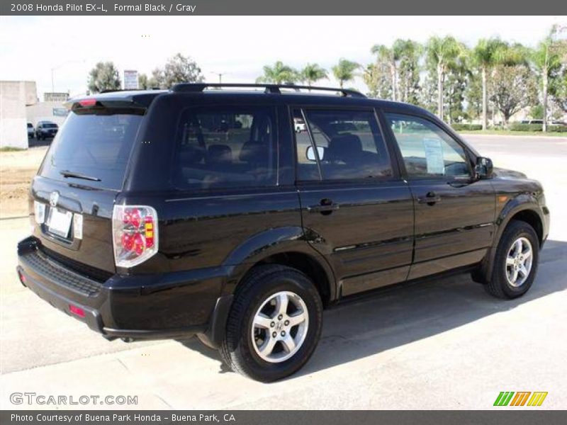 Formal Black / Gray 2008 Honda Pilot EX-L