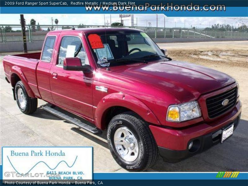 Redfire Metallic / Medium Dark Flint 2009 Ford Ranger Sport SuperCab