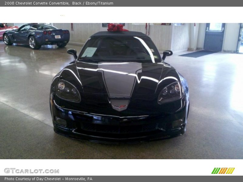 Black / Ebony/Titanium 2008 Chevrolet Corvette Convertible