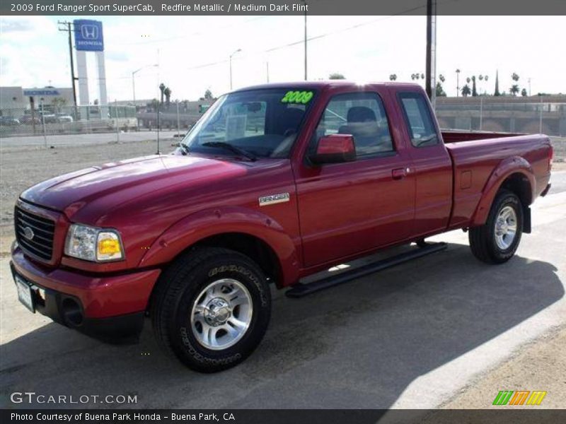 Redfire Metallic / Medium Dark Flint 2009 Ford Ranger Sport SuperCab