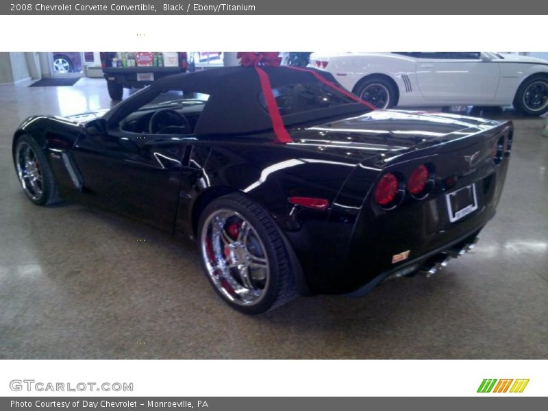 Black / Ebony/Titanium 2008 Chevrolet Corvette Convertible