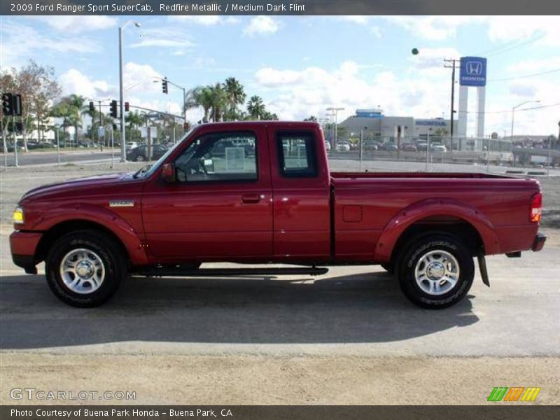 Redfire Metallic / Medium Dark Flint 2009 Ford Ranger Sport SuperCab