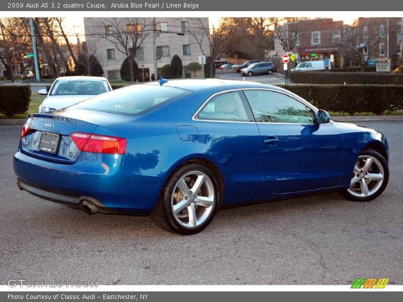 Aruba Blue Pearl / Linen Beige 2009 Audi A5 3.2 quattro Coupe