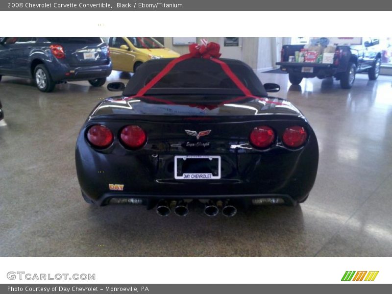 Black / Ebony/Titanium 2008 Chevrolet Corvette Convertible