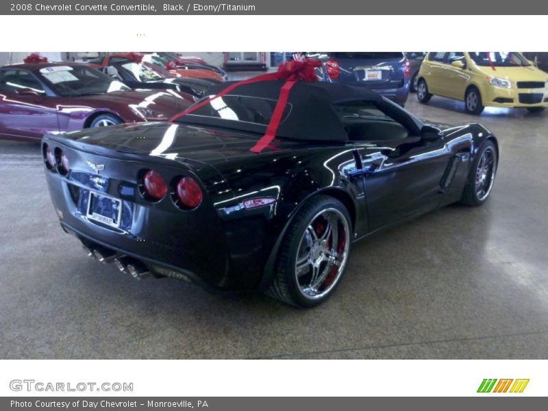 Black / Ebony/Titanium 2008 Chevrolet Corvette Convertible