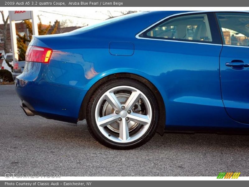 Aruba Blue Pearl / Linen Beige 2009 Audi A5 3.2 quattro Coupe