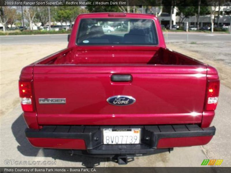 Redfire Metallic / Medium Dark Flint 2009 Ford Ranger Sport SuperCab