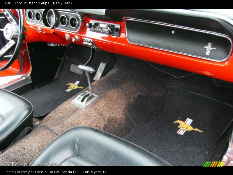 Red / Black 1965 Ford Mustang Coupe