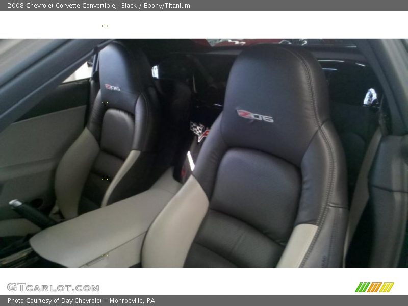 Black / Ebony/Titanium 2008 Chevrolet Corvette Convertible
