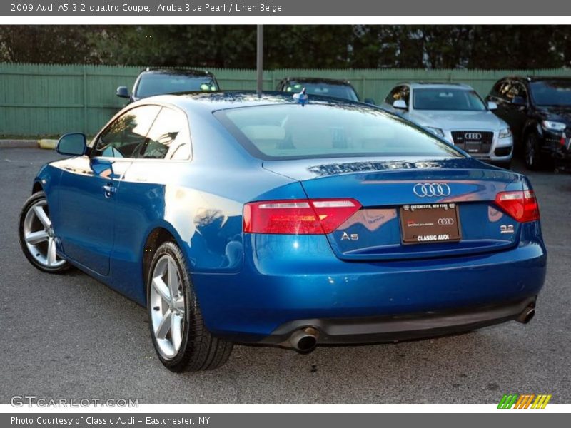 Aruba Blue Pearl / Linen Beige 2009 Audi A5 3.2 quattro Coupe