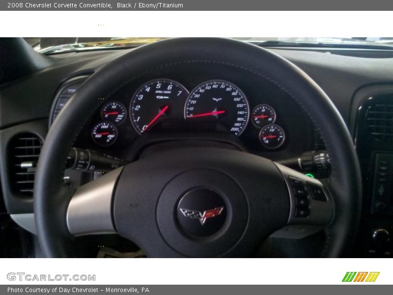 Black / Ebony/Titanium 2008 Chevrolet Corvette Convertible