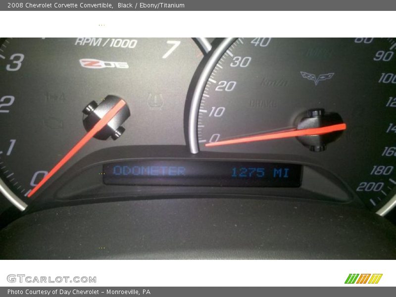 Black / Ebony/Titanium 2008 Chevrolet Corvette Convertible