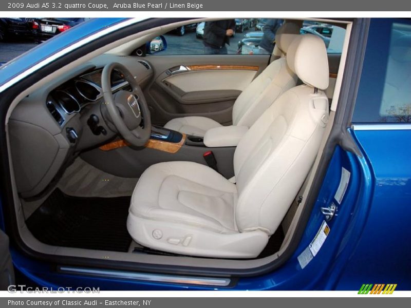 Aruba Blue Pearl / Linen Beige 2009 Audi A5 3.2 quattro Coupe