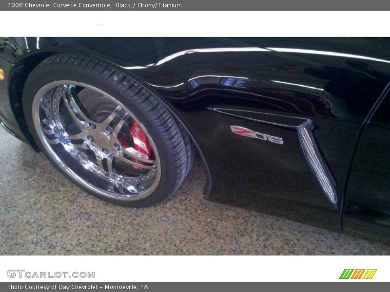 Black / Ebony/Titanium 2008 Chevrolet Corvette Convertible
