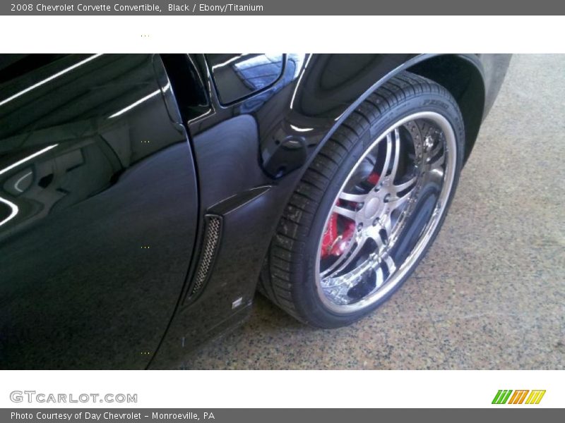 Black / Ebony/Titanium 2008 Chevrolet Corvette Convertible