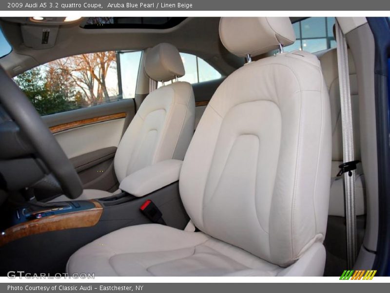 Aruba Blue Pearl / Linen Beige 2009 Audi A5 3.2 quattro Coupe