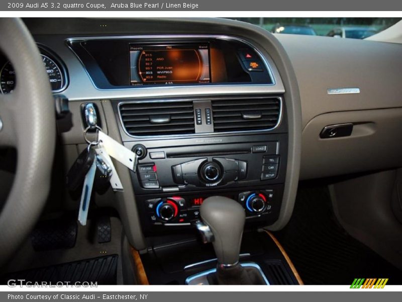 Aruba Blue Pearl / Linen Beige 2009 Audi A5 3.2 quattro Coupe