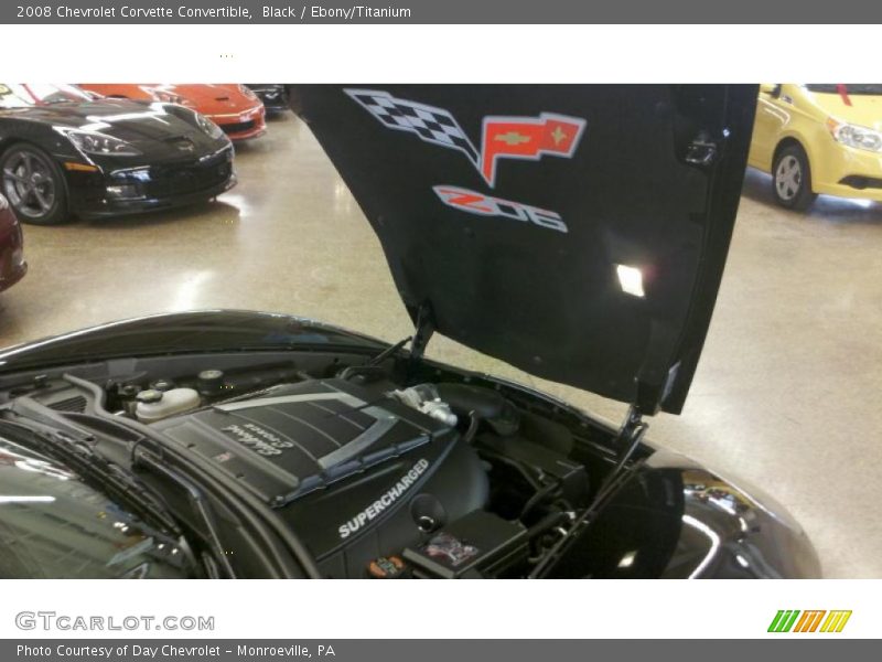 Black / Ebony/Titanium 2008 Chevrolet Corvette Convertible