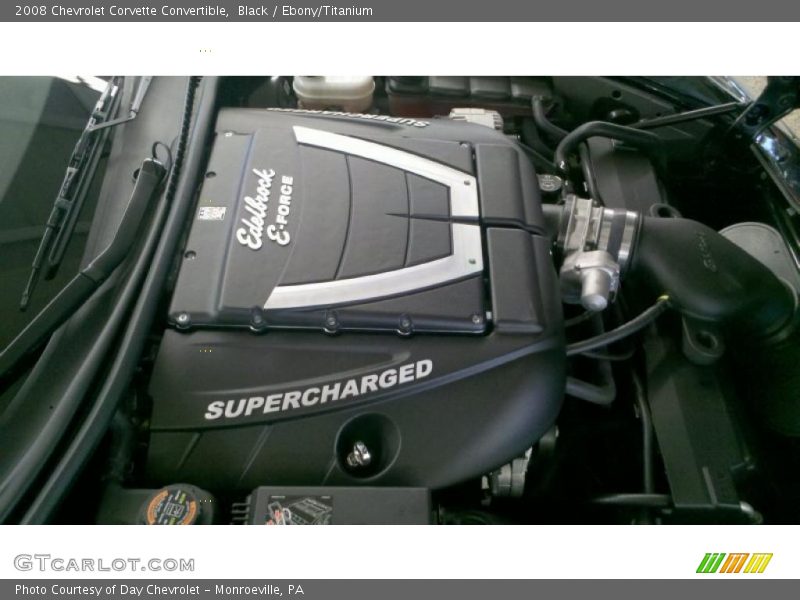  2008 Corvette Convertible Engine - 6.2 Liter Edelbrock Supercharged OHV 16-Valve LS3 V8