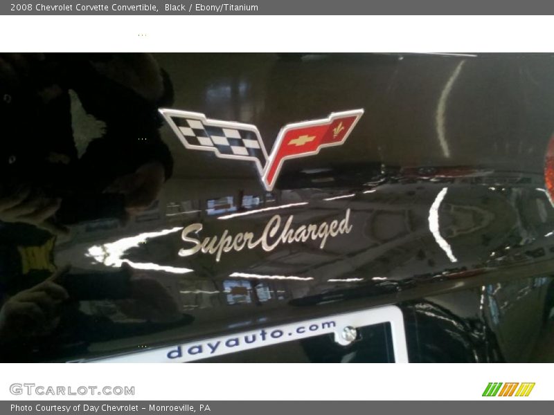 Black / Ebony/Titanium 2008 Chevrolet Corvette Convertible