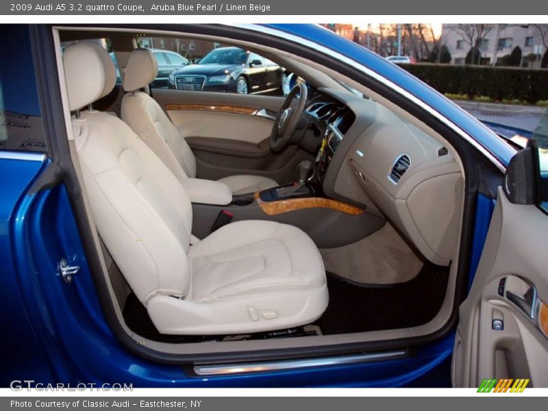 Aruba Blue Pearl / Linen Beige 2009 Audi A5 3.2 quattro Coupe