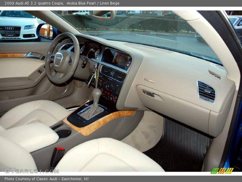 Aruba Blue Pearl / Linen Beige 2009 Audi A5 3.2 quattro Coupe
