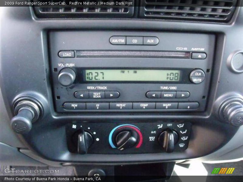 Controls of 2009 Ranger Sport SuperCab