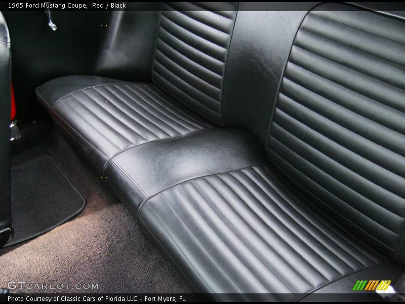 Red / Black 1965 Ford Mustang Coupe