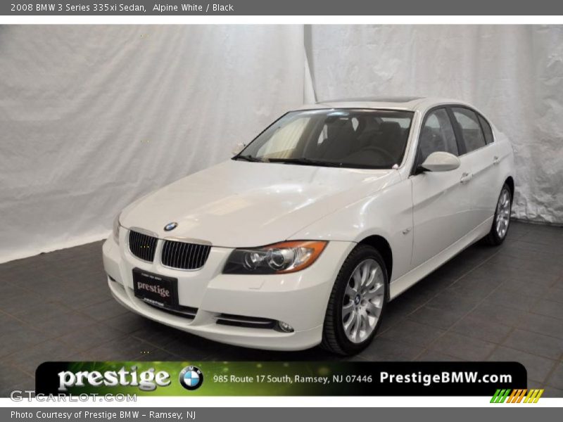 Alpine White / Black 2008 BMW 3 Series 335xi Sedan