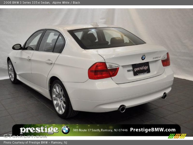 Alpine White / Black 2008 BMW 3 Series 335xi Sedan