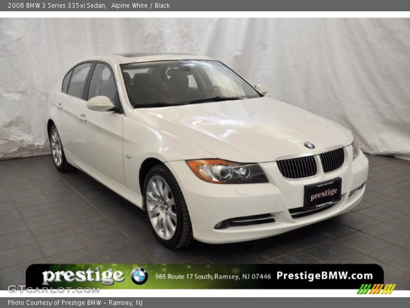 Alpine White / Black 2008 BMW 3 Series 335xi Sedan
