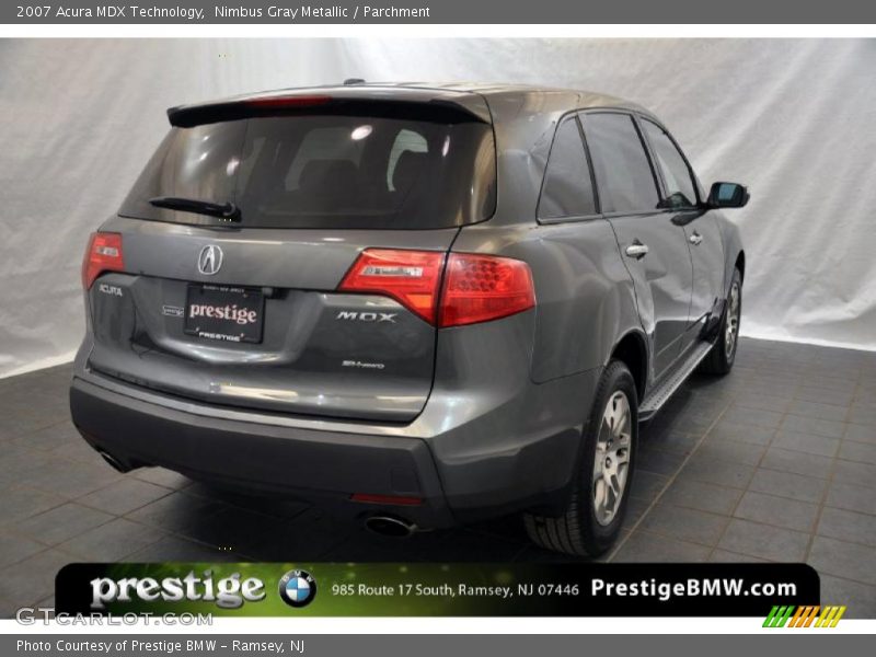 Nimbus Gray Metallic / Parchment 2007 Acura MDX Technology